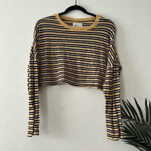 Urban Outfitters Striped Long Sleeve Top